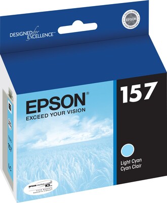 Epson T157 Ultrachrome Light Cyan Standard Yield Ink Cartridge (T157520)