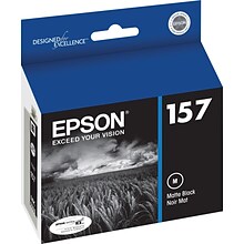 Epson T157 Ultrachrome Black Matte Standard Yield Ink Cartridge (T157820)