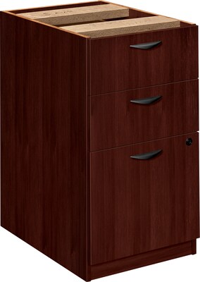 Basyx™ Hardwood Veneer Furniture Collection in Mahogany; Box/Box/File Pedestal