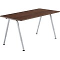 Iceberg OfficeWorks Teaming Table 60x30 Top Only, Walnut