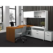 Bestar Pro-Linea-Cognac Cherry/White