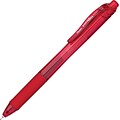 Pentel EnerGel-X Retractable Gel Pens, Fine Point, Red Ink, Dozen (PENBLN105B)