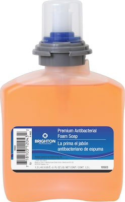 Brighton Professional™ Antibacterial Foam Soap Refill, 1,200ml, 2/Case (18503-CC)