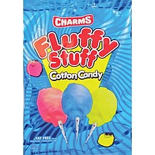 Charms Fluffy Stuff Fruit Cotton Candy, 2.5 oz, 24/Carton (CRM24326)