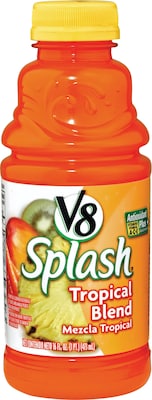 V8® Splash® Tropic Blend Juice Drink, 16 oz. Bottles, 12/Pack
