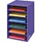 Fellowes 6-Shelf Storage Organizer, 18H x 12W x 13 1/4D, Purple