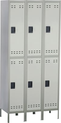 Safco 78" Gray/Silver Storage Locker (5526GR)