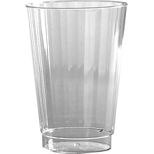 WNA Classic Crystal Plastic Cold Fluted Tumbler, 12 oz., Clear, 20 Cups/Pack, 12 Packs/Carton (WNACC