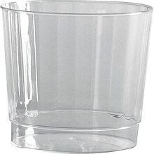 WNA Classic Crystal Plastic Cold Fluted Tumbler, 9 oz., Clear, 20 Cups/Pack, 12 Packs/Carton (WNACCR