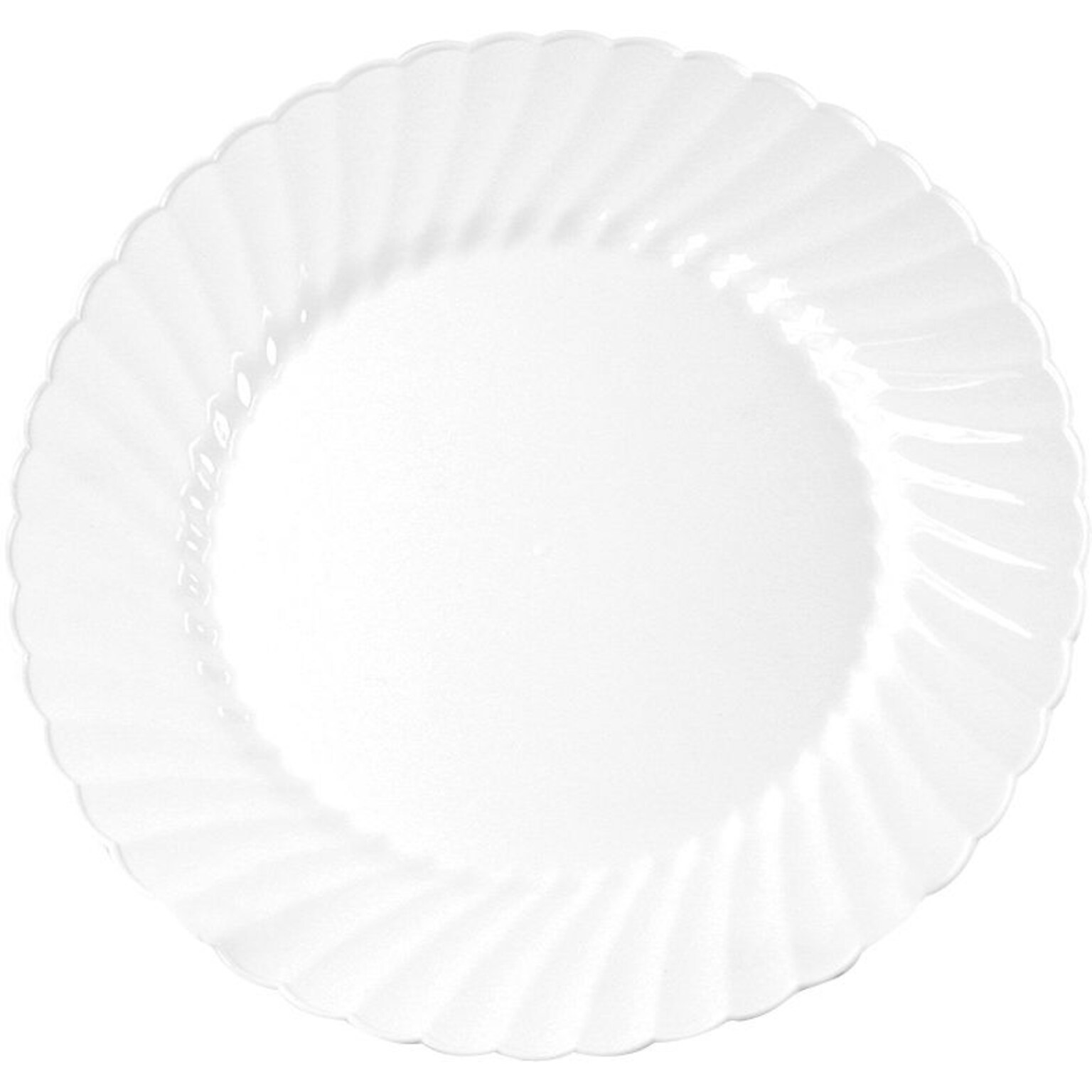 WNA Classicware Plastic Plates, 9, White, 180/Carton (WNACW9180W)