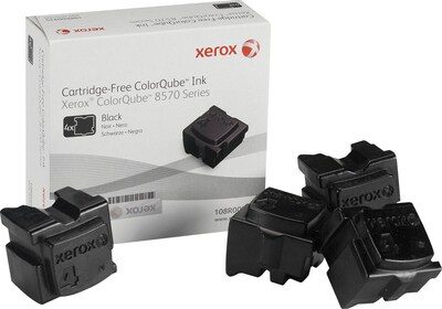 Xerox 108R00930 Black Standard Yield Ink Cartridge, Prints Up to 4,400 Pages, 4/Pack (XER108R00930)