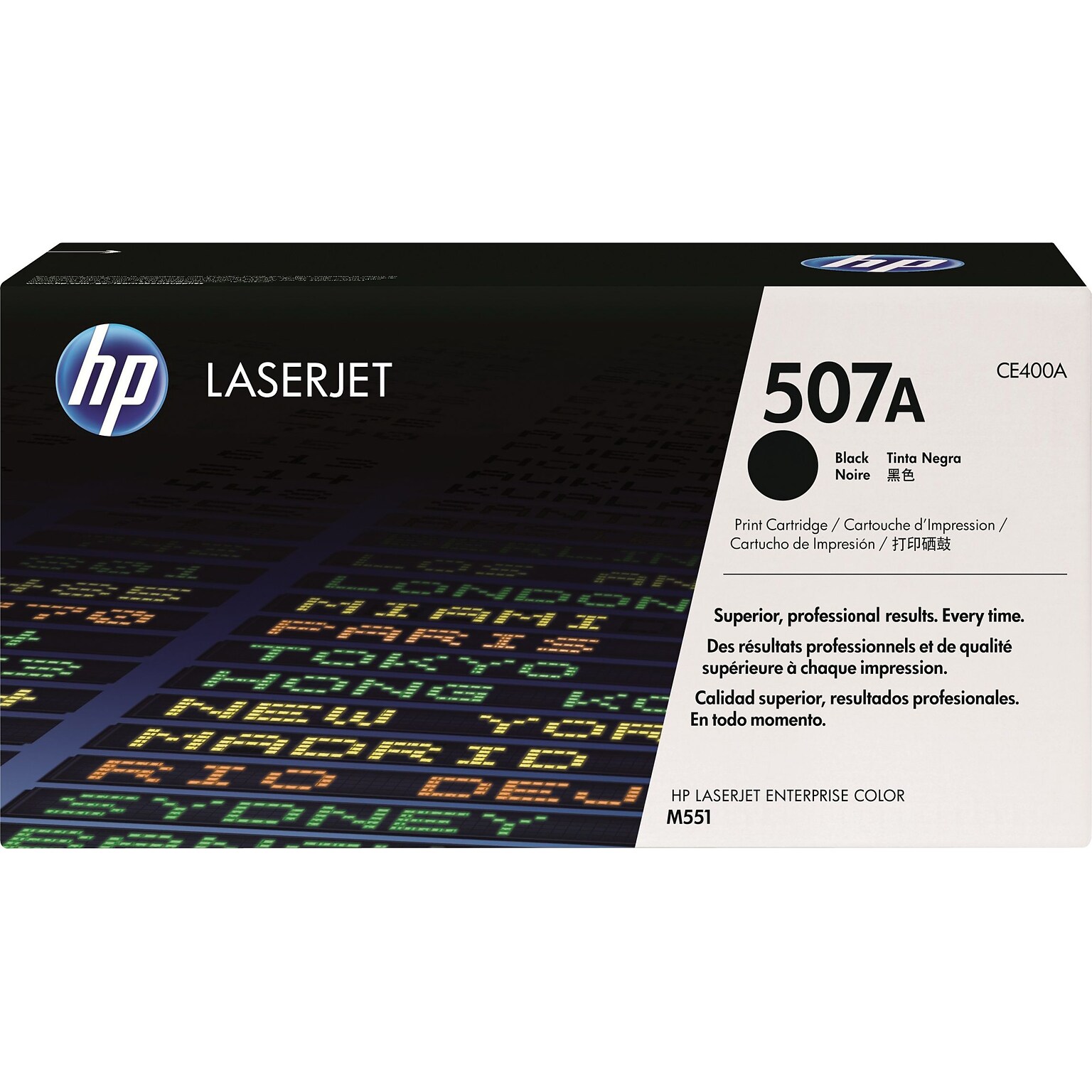 HP 507A Black Standard Yield Toner Cartridge   (CE400A)