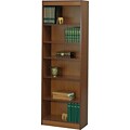 Safco® Veneer Bookcases, 6-Shelf, 24W, Cherry