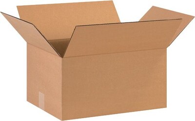 16 x 12 x 8 Shipping Boxes, Brown, 25/Bundle (HD16128)