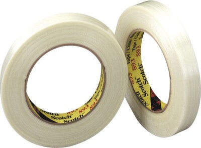 3M 893 6.0 Mil Strapping Tape, 1 x 60 yds., Clear, 6/Case (T9158936PK)