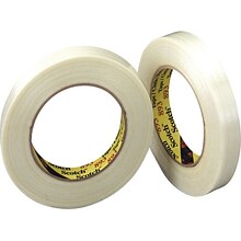 3M 893 6.0 Mil Strapping Tape, 1 x 60 yds., Clear, 6/Case (T9158936PK)