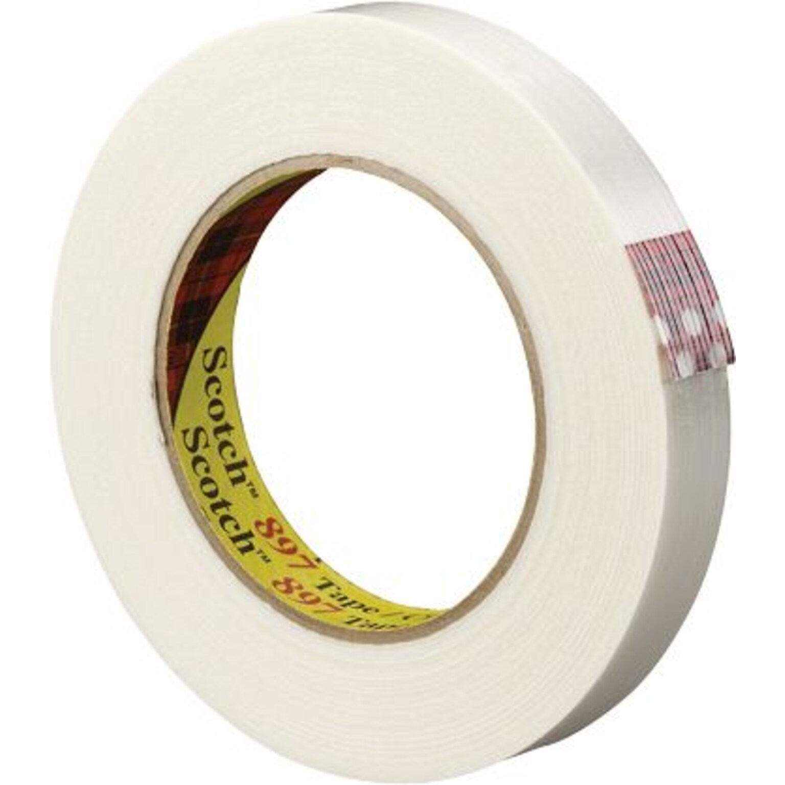3M 897 6.0 Mil Strapping Tape, 1 x 60 yds., Clear, 12/Case (T91589712PK)
