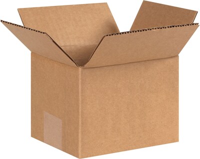 6 x 5 x 4 Shipping Boxes, 32 ECT, Brown, 25/Bundle (654)