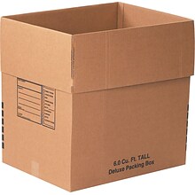 24 x 18 x 24 Deluxe Moving Boxes, 32 ECT, Brown, 10/Bundle (241824DPB)