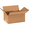 9Lx6Wx4H(D) Single-Wall Corrugated Boxes; Brown, 25 Boxes/Bundle