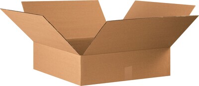 SI Products 22 x 22 x 6 Shipping Boxes, 32 ECT, Kraft, 15/Bundle (BS222206)