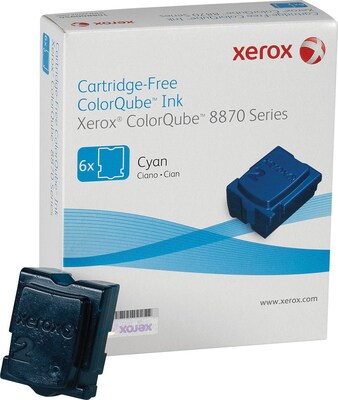 Xerox 108R00950 Cyan Standard Yield Ink Cartridge, Prints Up to 8,600 Pages, 6/Pack