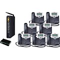 Xblue® X50 “Self-Install” VoIP Telephone System Bundle; 7-Pack, Charcoal
