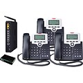 Xblue® X50 “Self-Install” VoIP Telephone System Bundle; 3-Pack, Charcoal