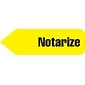 Redi-Tag 'Notarize' Flags with Dispenser, Yellow, 120/Pack (60435)