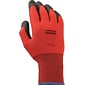 North Flex Red™ Coated Gloves, PVC, Knit-Wrist Cuff, Red/Black, X-Large, 12 Pairs (NF11/10XL)