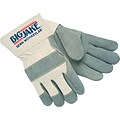 Memphis Gloves® Big Jake® Heavy-Duty Side Split Gloves, Leather, Safety Cuff, Large, 12 Pair/Box