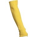 Memphis Gloves® Kevlar® Cut Resistant Sleeves, Fiber, Rolled Cuff, L Size, Yellow