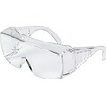 MCR Safety® Crews Protective Eyewear, Polycarbonate, Foldable Temples, Uncoated, Clear