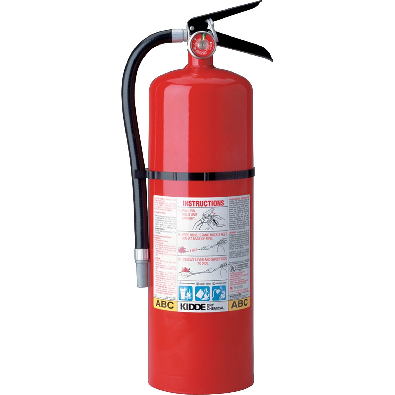 Kidde ProLine Multi-Purpose Rechargeable Dry Chemical Fire Extinguisher, 18 lbs. (408-466206)