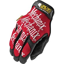 Mechanix Wear® Original® High Dexterity Gloves, Spandex/Synthetic, Hook & Loop Cuff, Large, Red