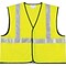 MCR Safety Economy Safety Vest, ANSI Class R2, Lime, L, 1 Each