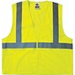 Ergodyne GloWear Class 2 Economy Vest, Polyester Mesh, S/M Size, Hook & Loop, Lime (21023)