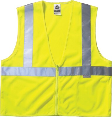Ergodyne GloWear 8220Z Class 2 Standard Vest, L/XL, Lime
