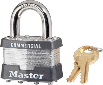 Master Lock Tumbler Padlocks, 4 Pin, 4/Box (470-1DCOM)