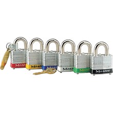 Master Lock® 4 pin Red Tumbler Padlock