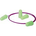 Moldex® Pura-Fit® Corded Foam Earplugs, Bright Green, 33 dB, 100/BX