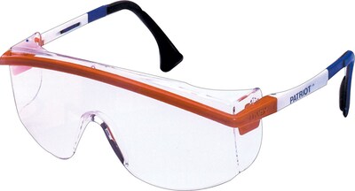 Sperian Astrospec 3000® Spectacles, Polycarbonate, Adjustable Temples, Clear, Red/White/Blue