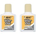BIC® Wite-Out® Brand Correction Fluids, Quick Dry, Buff, 2/Pack