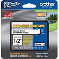 Brother P-touch TZe-AF231 Laminated Acid Free / Photo Safe Label Maker Tape, 1/2 x 26-2/10, Black