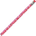 Moon Products Woodcase Pencil; HB-Soft; No. 2 Lead; Assorted Barrel; Happy Valentines Day; 12/Pack