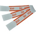 PM Company Currency Straps, White/Orange, 1000/Pk (PFM55026)