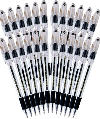 Pentel R.S.V.P. Ballpoint Pens, Medium Point, Black Ink, 24/Pack (BK91ASW-US)
