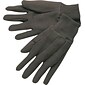 Memphis Gloves® Jersey Gloves, Cotton, Clute Pattern Knit-Wrist Cuff, L Size, Brown, 12 Pair