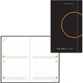 AT-A-GLANCE 8.25 x 5.12 Daily Planner, Paperboard Cover, Black (80-6121-05)