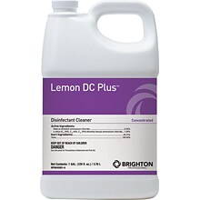 Brighton Professional™ Lemon DC Plus™ Disinfectant Cleaner, Lemon Scent, 1 Gallon, 4/Ct